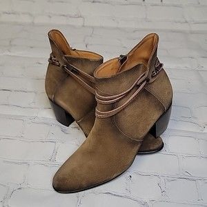 Sundance Ankle Boots in Suede with Copper Colored Sequins size 37